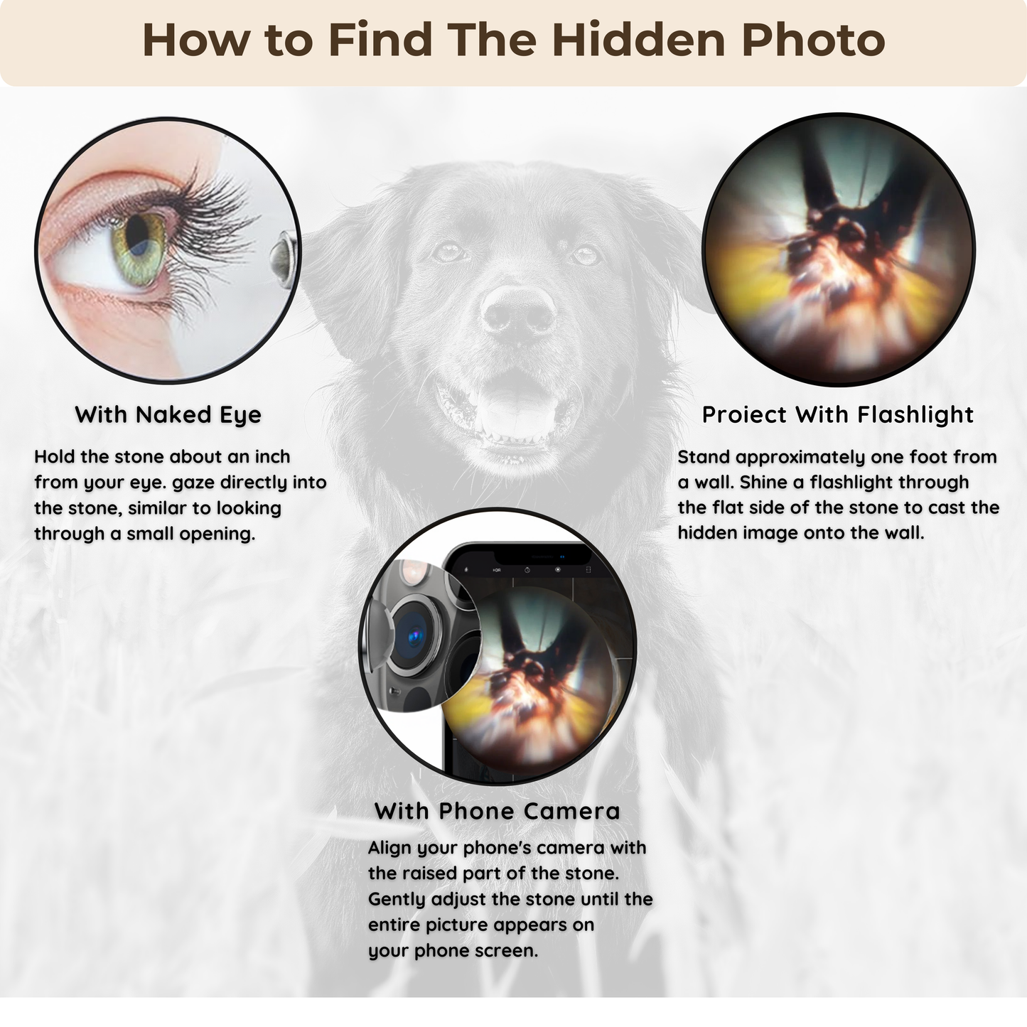 Personalized Necklace With Photo Projection & Engraved Name